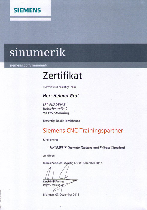 Siemens CNC-Trainingspartner